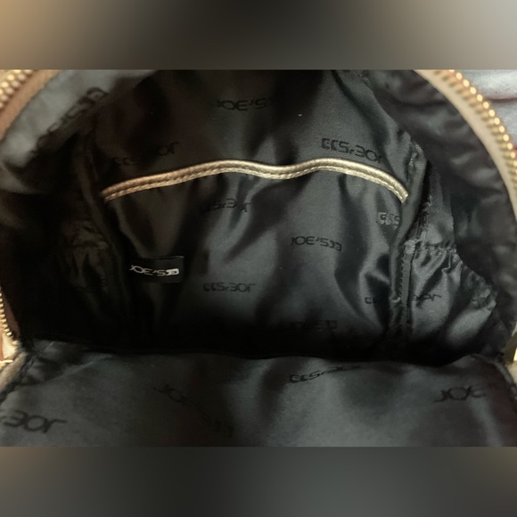 Good Condition, Joe's Jeans "Jordyn" Golden Mini Convertible Backpack/Crossbody - Picture 7 of 9